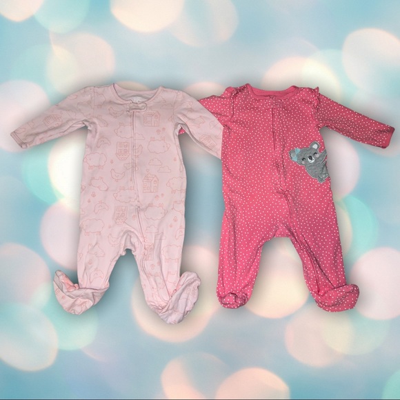 Carter's Other - Carter’s Baby Girl Sleeper Footie Pajamas Size 6 Months